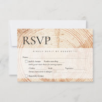Wood log bark Rustic Wedding meal choices