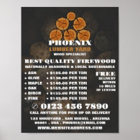 Wood Log Logo, Lumber/Timber/Wood Yard Advert