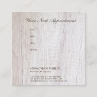 Wood Look Appointment Reminder Elegant Template