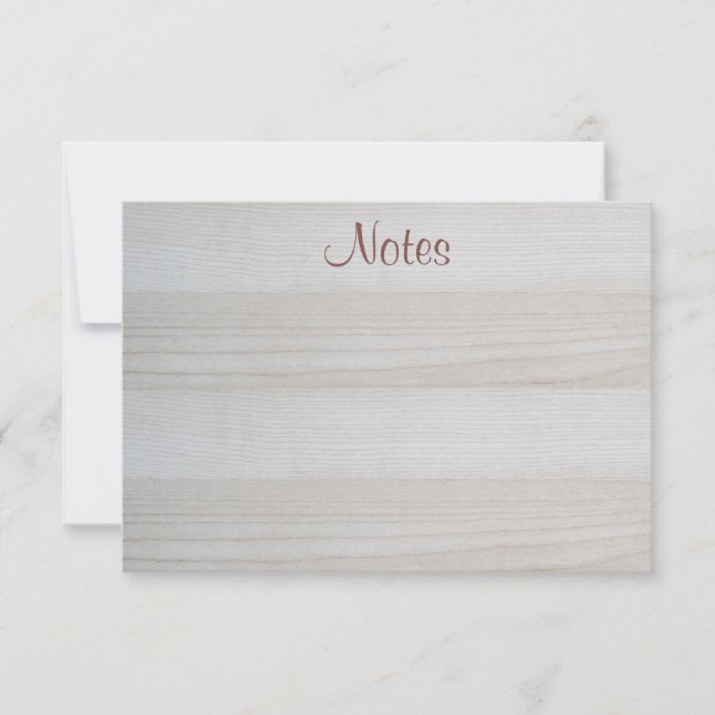 Wood Look Calligraphed Script Elegant Template (Front)