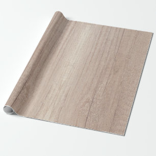 Wood Look Classic Rustic Nostalgic Elegant Matte Wrapping Paper
