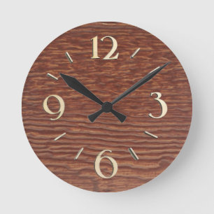 Wood Look Wall Clock