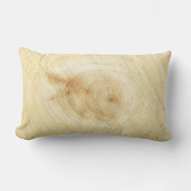wood lumbar pillow (Front)
