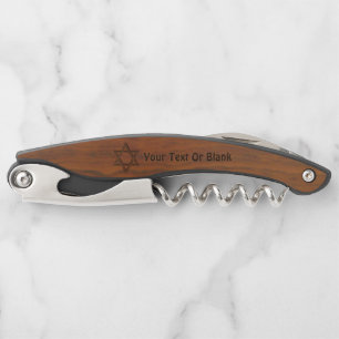 Wood Magen David Corkscrew