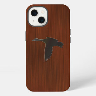 Wood - Mallard Duck in Flight iPhone 13 Case