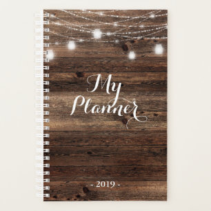 Wood Mason Jar Wedding Planner