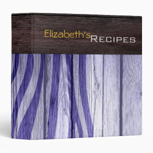 Wood Modern Zebra Print #24 Binder