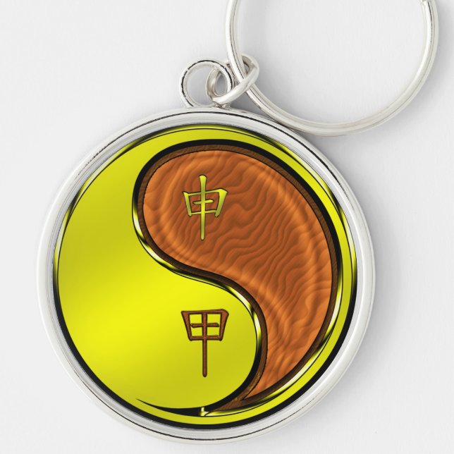 Wood Monkey Keychain (Front)