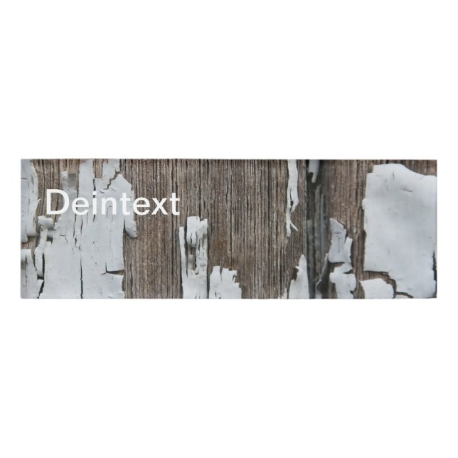 wood name tag (Front)