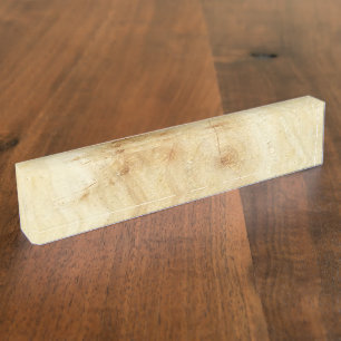 wood nameplate