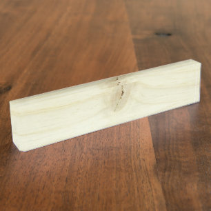 wood nameplate