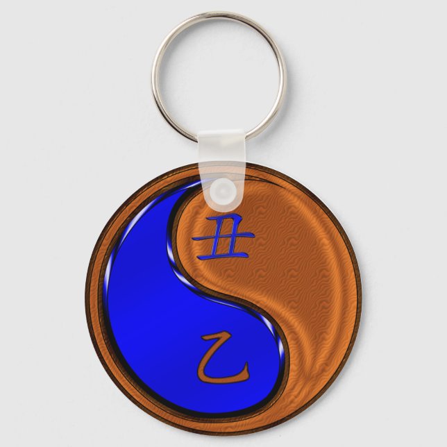 Wood Ox Keychain (Front)
