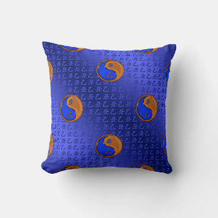 Wood Ox Throw Pillow