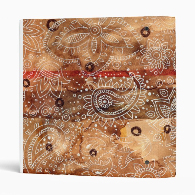 Wood Paisley Binder (Back/Spine)