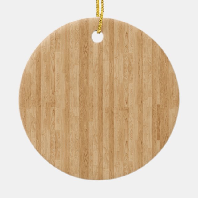 Wood Panel Ceramic Ornament (Front)