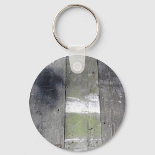 Wood panel keychain