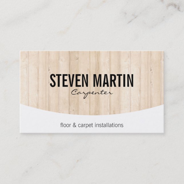 Wood Panels Business Card (Front)