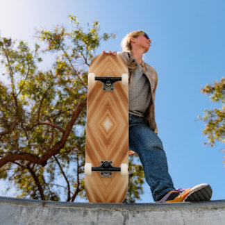 Wood Pattern Art - Modern Style Skateboard