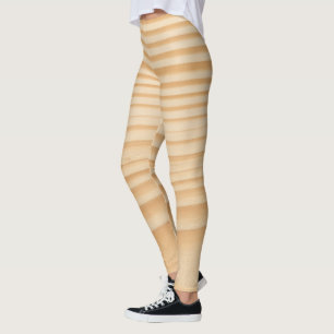 Wood pattern leggings