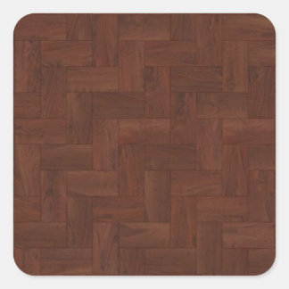 Wood Pattern Parquet Floor Tiles Square Sticker