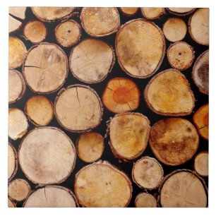 Wood Pile Texture Tile