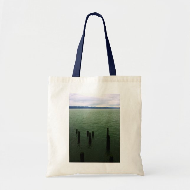 Wood Pilings, Astoria, Oregon Tote Bag (Front)
