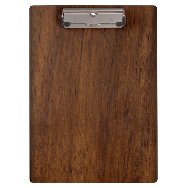 Wood Plank Plain Texture Lumber Clipboard (Front)