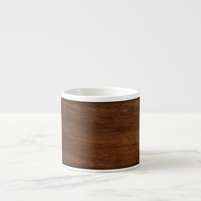 Wood Plank Plain Texture Lumber Espresso Cup (Front)