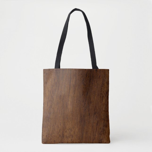 Wood Plank Plain Texture Lumber Tote Bag (Front)