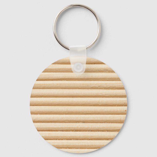 Wood plank stripes pattern keychain (Front)