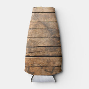 Wood planks bottle cooler
