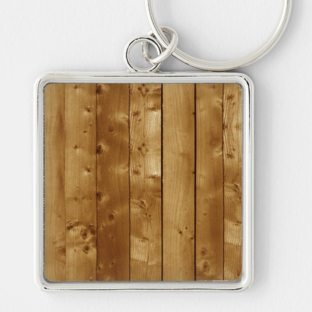 Wood planks keychain (Front)
