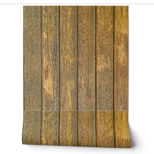 WOOD PLANKS RUSTIC CABIN WALLPAPER