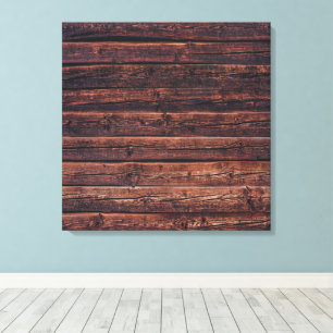Wood Planks With Grain Details Closeup Photo Image Canvas Print