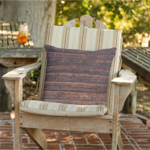 Wood Planks With Grain Details Closeup Photo Image Outdoor Pillow