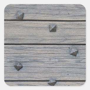 Wood planks with square nails texture that perfect sticker