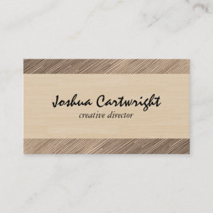 Wood Print Business Card