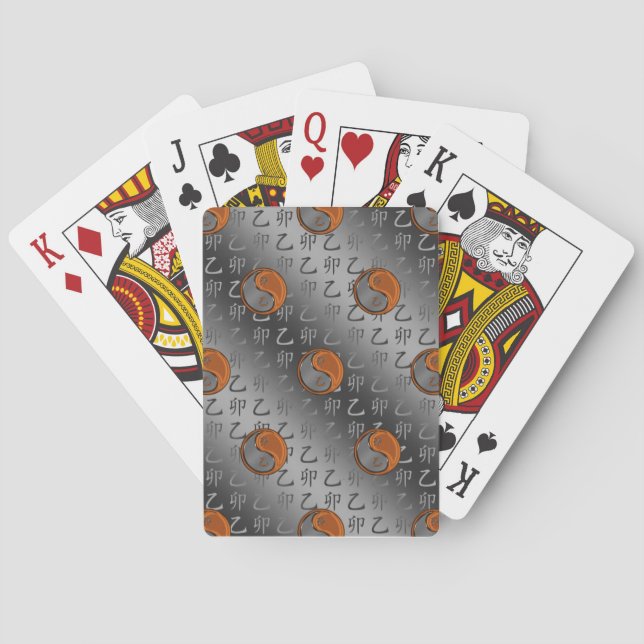 Wood Rabbit Playing Cards (Back)