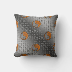 Wood Rabbit Throw Pillow