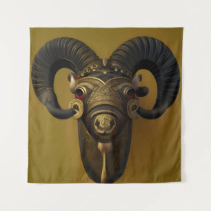 Wood Ram Tapestry