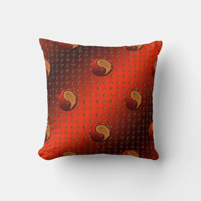 Wood Rat Throw Pillow (Front)