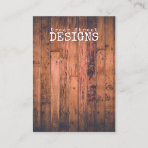 Wood Rustic Vintage Earring Display Card