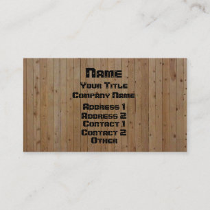 Wood & Screwed Business Card