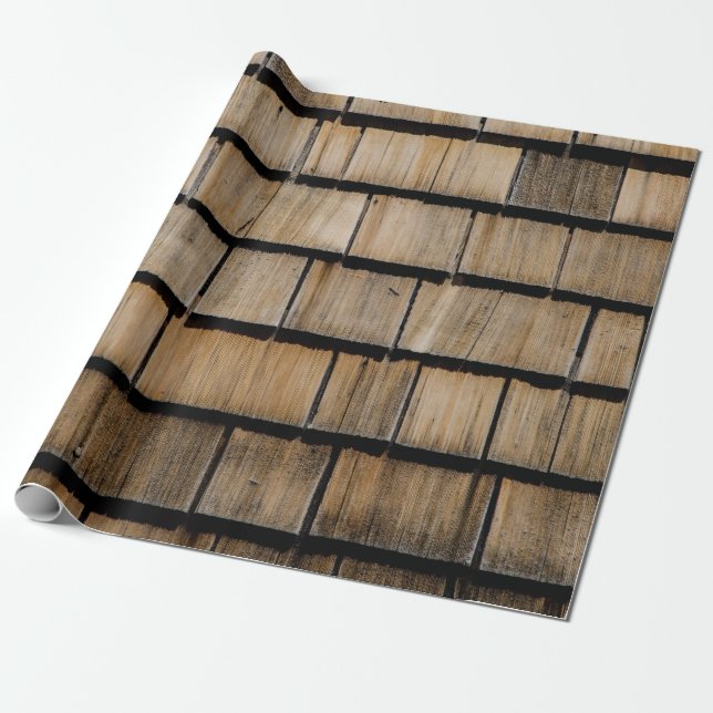 wood shingles wrapping paper (Unrolled)