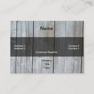 Wood Siding Business Card