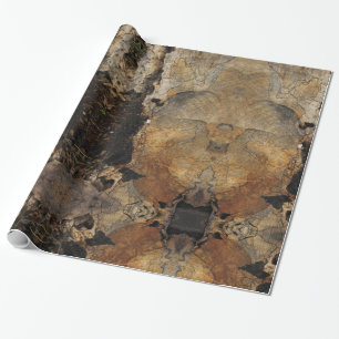 Wood Sloce Texture Photo Wrapping Paper