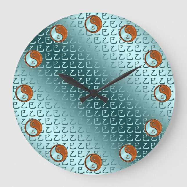 Wood Snake Large Clock (Front)
