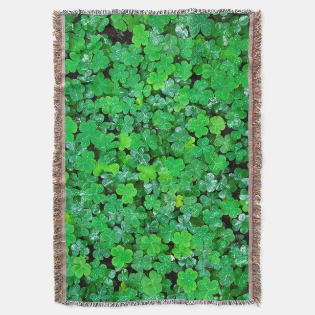 Wood Sorrel In Spring Throw Blanket (Front Vertical)