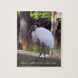 Wood Stork Walking Jigsaw Puzzle