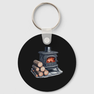 Wood Stove Keychain